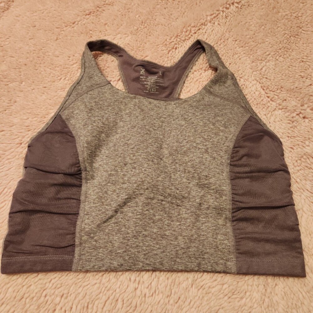 Xersion Purple L Low support Sports Bra NWT
